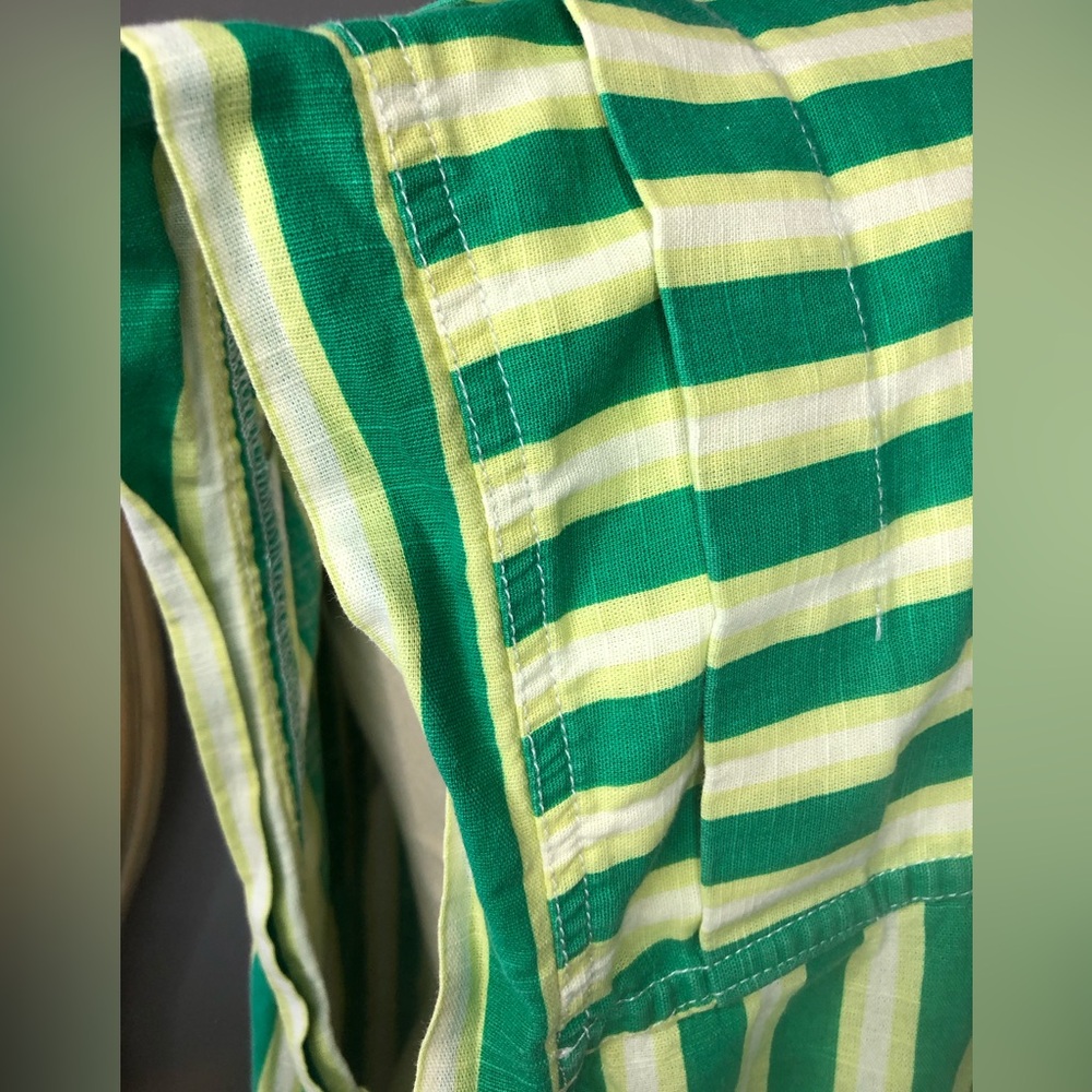 Free People We The Free Green Striped Shirt Midi Dress size S - Picture 6 of 13